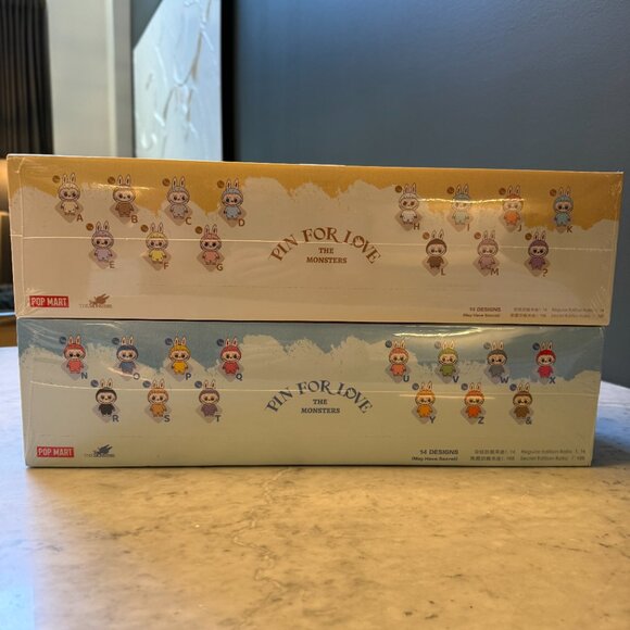 THE MONSTERS Pin for Love Series-Vinyl Plush Pendant Blind Box (A-Z) (Set of 28) - Picture 2 of 2